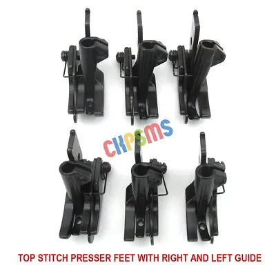 $57.12 • Buy 6 Sets Feet With L&R Edge Guide For JUKI DSC-244 245, LU-562 563 1508 1510 1560