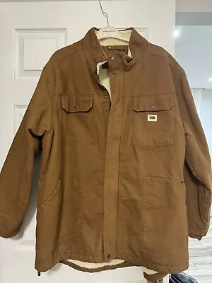 Lee Jeans Sherpa Lined Jacket New With Tags  Tobacco  Mens 2xl • $90