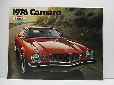 $8.99 • Buy 1976 Chevy Camaro Car Dealer Brochure Parts Oil Gas Sign Race Vintage Engine USA