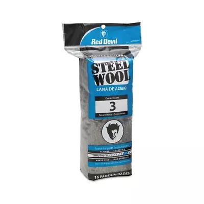 Red Devil Steel Wool Course #3 - 1 Pack - 630-0316 • $9.55