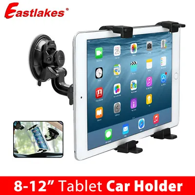 $16.45 • Buy Car Mount Windscreen Suction Holder For IPad Mini Samsung Android Tablet 8-12 