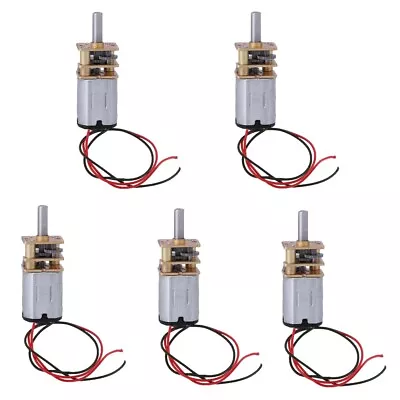 5x Micro Mini N20 Gear Motor DC 3V -6VSlow Speed Full Metal Gearbox Reducer Toy • $9.39