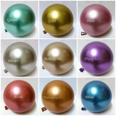 $6.95 • Buy 20x 12 Inch Pearl Latex Colorful Thick Durable Wedding Party Birthday Balloons