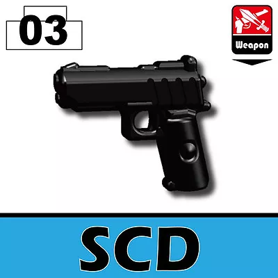 Defender .45 Pistol Compatible With Toy Brick Minifigures Army SWAT • $1.67