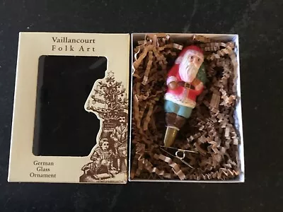 Vaillancourt Folk Art Ornament Clip Mini American Santa • $39.99