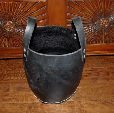 Dacarr By Muubs 11  Black Recycled Rubber Waste Storage Carrying Basket Handmade • $64.50