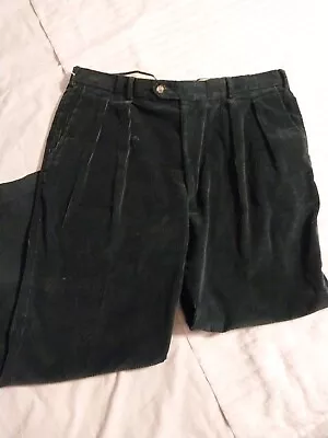 Vintage 70s 80s LL Bean Hunter Green Corduroy Pants 38 X 29 Talon • $6