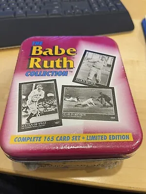 New Sealed BABE RUTH Baseball Collection 165 Card Set 1992 LIMITED EDITION Tin • $29.99
