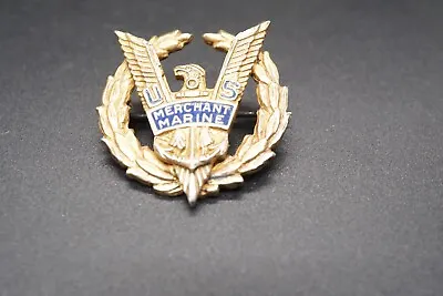WWII Sterling Merchant Marine Officer Victory Pin By Orber EXTREMELY RARE MAKER • $42.49