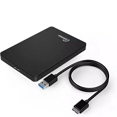 Sonnics 500GB Black External Portable Hard Drive USB 3.0 Compatible With Windows • £39.99