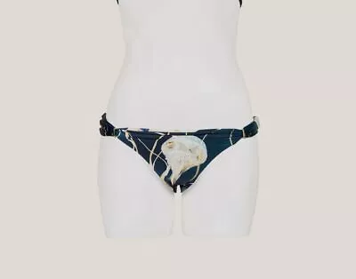 $120 Lenny Niemeyer Women's Blue Printed Bikini Bottom Swimwear Size S • $38.78