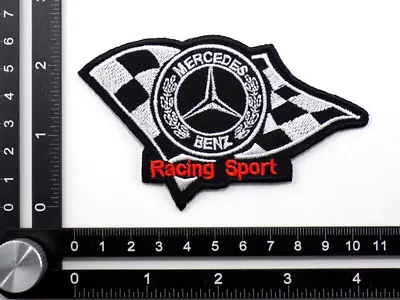 MERCEDES BENZ RACING EMBROIDERED PATCH IRON/SEW ON ~4-1/8  X 2-1/2  AMG FORMULA1 • $7.99