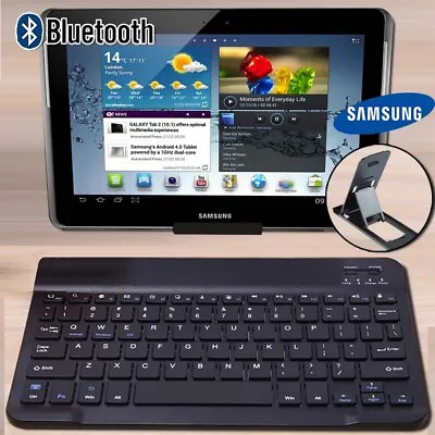 £10.99 • Buy Wireless Bluetooth Keyboard For Samsung Tab A S4 S7 A8 S8+ Tablet+ Stand Holder