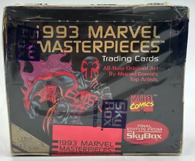 AUCTION #12 1993 Skybox Marvel Masterpieces Hobby Box Sealed /350000 • $31