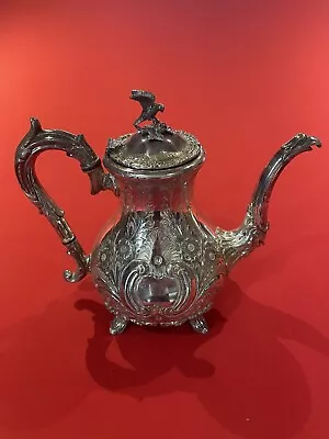 Antique James Dixon & Sons Sheffield Silver Plated Coffee Pot No. 8838 • £0.99