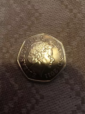 A 2012 Olympic 50 Pence Piece. - Aquatics. • £1.50