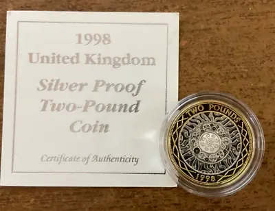Great Britain 1998 2 Pound Silver Proof SKU NV054 • $34.99