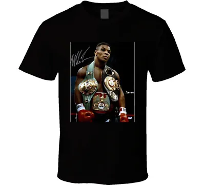 Mike Tyson 3 Belts Cool Retro Boxer Fan T Shirt • $16.99