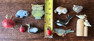 Vintage Lot Of 11 Miniature Magnets Animal Magnets Mini • $14.99
