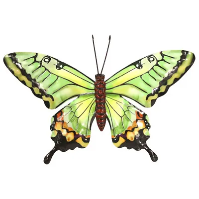 Metal Butterfly Wall Art Ornament Garden Figure Multi • £7.99