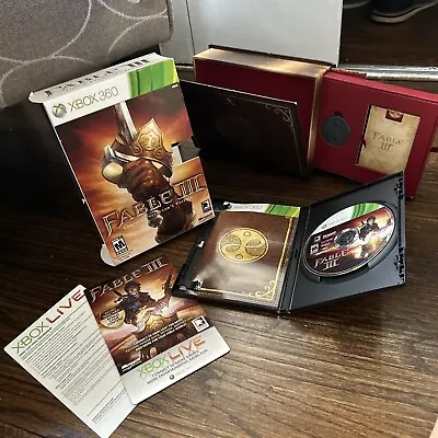 Fable III 3 Limited Collectors Edition Xbox 360 With Disc Box & Codes Tested CIB • $39.95