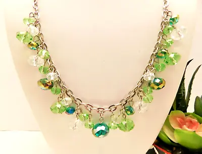 Nwt Avenue Green Crystal Bead Fashon Necklace • $12