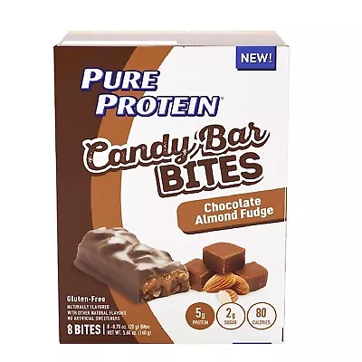 Pure Protein Candy Bites - Chocolate Almond Fudge 2 Boxes X 8 Bites (16 Total) • $14.95