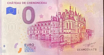 Ticket 0 Euro Castle Chenonceau France 2019 Number Various • £5.46