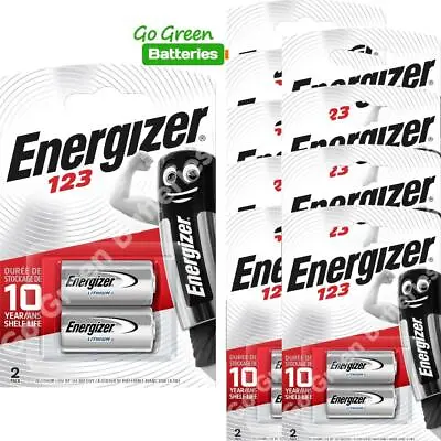 20x Energizer CR123A CR123 123 3v Lithium Photo Battery • £34.49