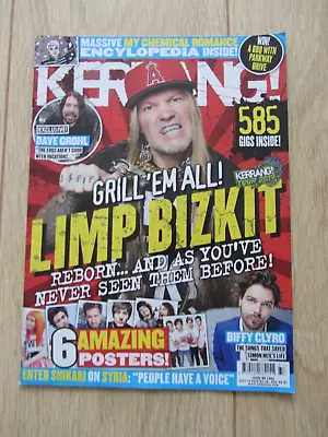 Kerrang! Magazine Issue 1483 Limp Bizkit Biffy Clyro My Chemical Romance • £5.95