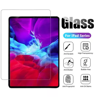 For IPad 5th 6th 7th 8th 9th Gen Tempered Glass High Quality Screen Protector • $9.99