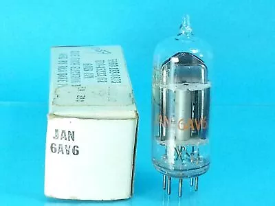 $7.10 • Buy RCA JAN 6AV6 VACUUM TUBE NOS NIB 1960s Valvola  Röhre Valve SINGLE