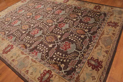 $399.99 • Buy 8'x10', 9’x12’, 10'X14' William Morris Handmade Wool Traditional Area Rug Brown