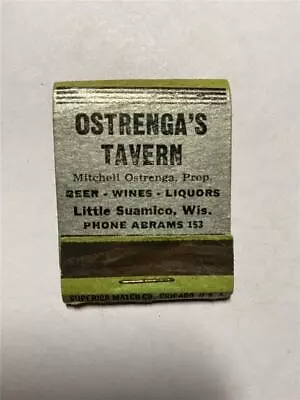 30's Mitchell Ostrenga's Tavern Dist OCONTO Beer Little Suamico WI EM Matchbook • $29.99