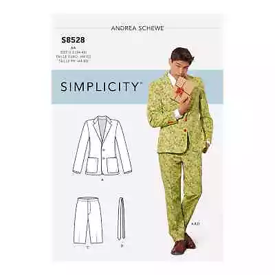 Simplicity Pattern 8528 Men's Costume Suit • £13.25