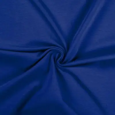 Cotton Jersey Spandex Stretch Dress Fabric Material - ROYAL • £1.59