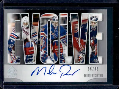 2020-21 SP Signature Edition Legends Mike Richter Evolve Auto #06/35 Rangers • $20.50