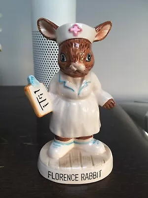 Carl Scheidig Ceramic Nurse Florence Rabbit Figurine Pre Owned No Chips • £22