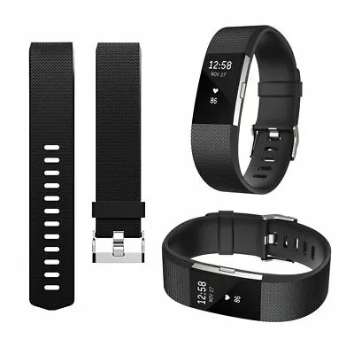 Replacement Wristband Fitbit Charge 2 Band Various Silicone Band Watch Strap • $16.98