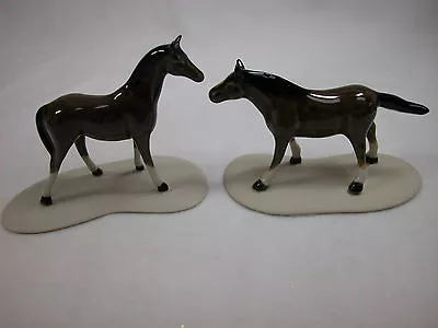 Miniature Porcelain Animal Horse Chestnut Pair #HOR905 Closeout • $14.95