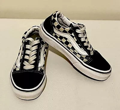 Vans Kids Old Skool Primary Check Shoes Low Cut Kids Size 12 US Sneakers  • $19.95