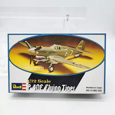 Vintage 1978 Revell P40E Flying Tiger Airplane Model Kit 1/72 Scale H46 Open Box • $27.95