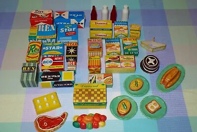 Barbie READING DELUXE KITCHEN Replacement HUGE VINTAGE FOOD LOT Penny Brite • $80