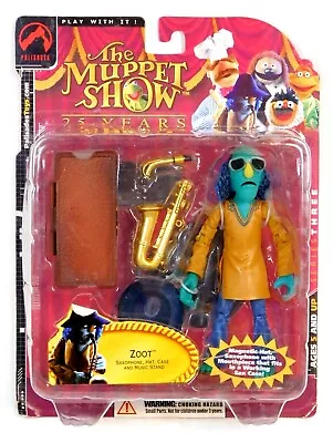 Muppet Show Series 3 Zoot Figure With Tan Shirt & Gold Sax 2002 Palisades Rare • $209.99