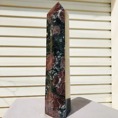 7.2lb Natural Fireworks Garnet Crystal Obelisk Quartz Healing Wand Point • $1.33