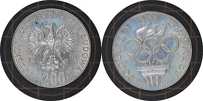 200 Zlotys 1976 Poland Silver Coin # 86 • $1