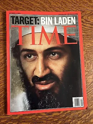 TIME Magazine 2001 TARGET BIN LADEN • $9.95