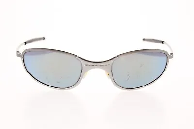 VTG Oakley A Wire Thick Brushed Silver Metal Wrap *FLAWED READ* • $95