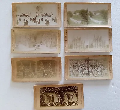 Vintage Lot Of 7 Stereoview Cards International View Co • $15