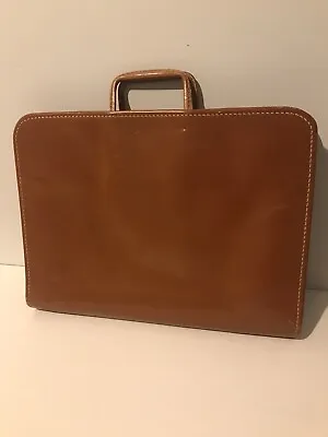 Vintage 1940s MCM RICO Chicago Top Grade Cowhide Leather Portfolio Briefcase • $99